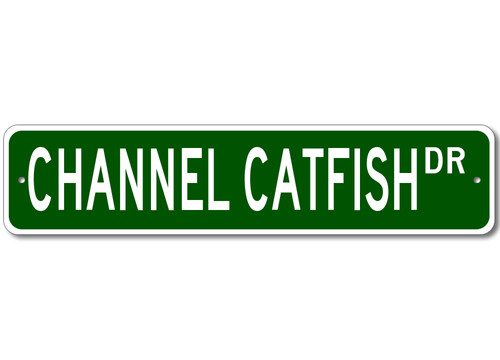 Insegna pesce gatto canale - insegna,