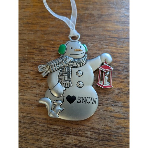 Hallmark channel metal snowman - metal,