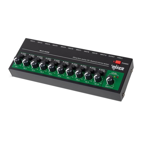 Mixer audio mono - stereo, 10