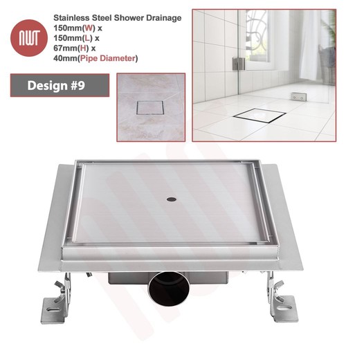 Scarico doccia quadrato 150 - , mm