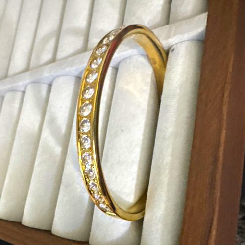 Bracciale metallo tono oro set
